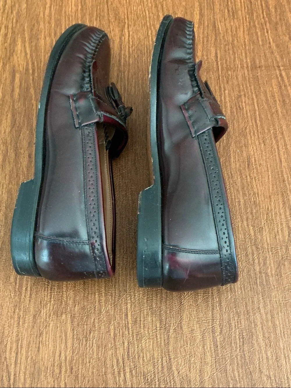 Bass Men’s Dark Burgundy Tassel Loafers